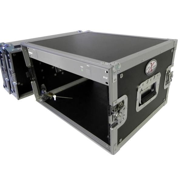 ProX 8U Deluxe Effects Rack Case 14 In Deep Rail to Rail