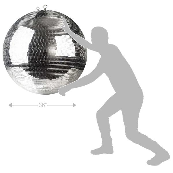 ProX MB-36 36" Polyfoam Core Mirror Ball Size