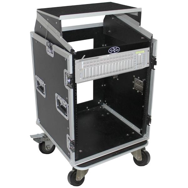 ProX T-14MRLT 14U Rack x 10U Top Mixer Combo Case with Laptop Shelf