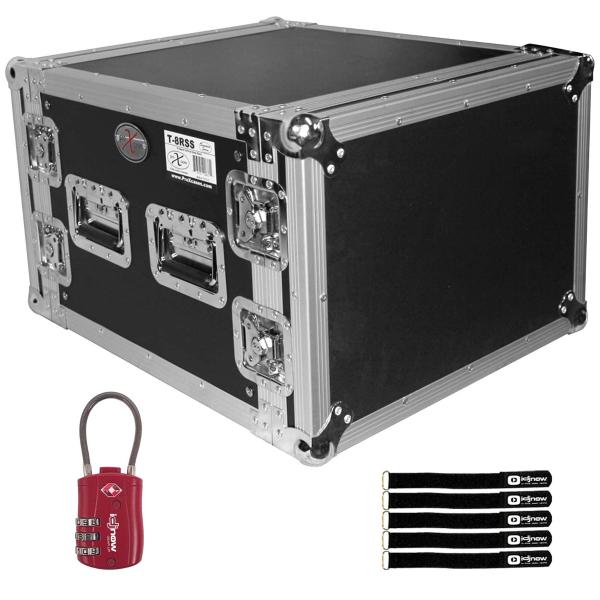 ProX T-8RSS 8U Space Amp Rack Mount ATA Flight Case with TSA Lock