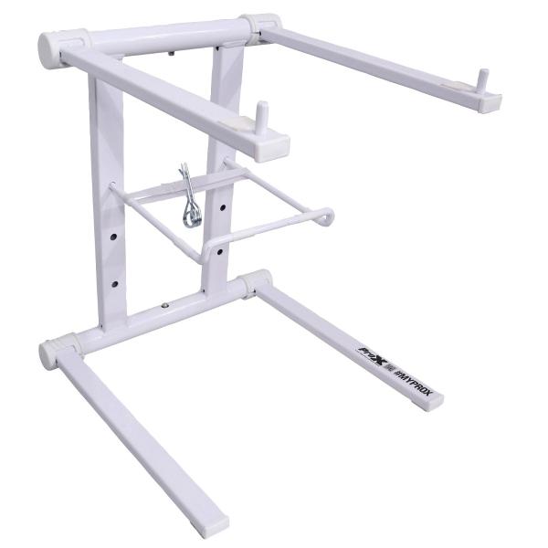 ProX T-LPS600WH XO DJ Foldable Laptop Stand with Carrying Bag - White