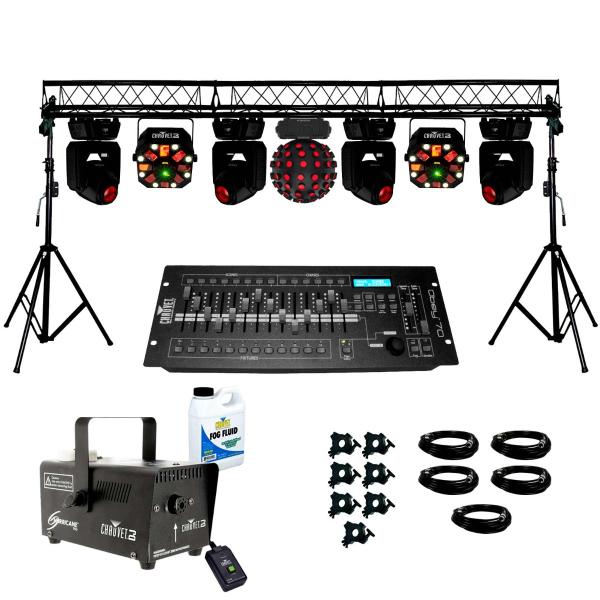 ProX Truss System w 4x Chauvet Intimidator Spot 260X IRC Moving Heads & Effects