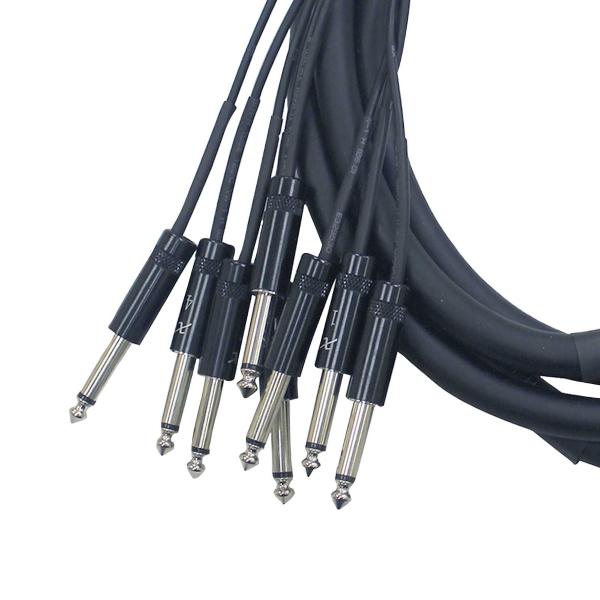 Connecteurs Métal Câble Audio Multicore Pronomic Stage MJJ8-8 - 6m