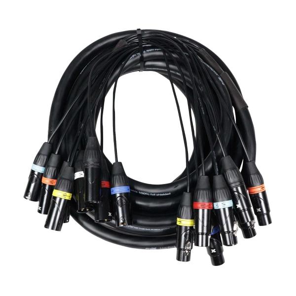 ProX XC-8XLR25 25FT 8-Channel XLR3F to XLR3M Balanced Snake Cable