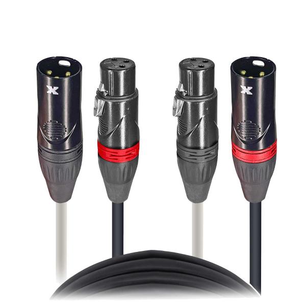 ProX XC-DXLR25 25FT Balanced Dual XLR Audio Cable | IDJNOW