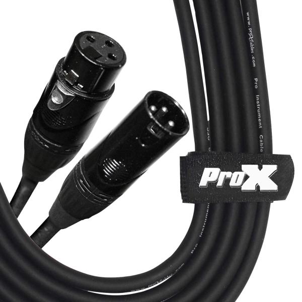 ProX 25FT XLR-F to XLR-M Cable | IDJNOW