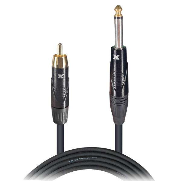 ProX XC-PR25 25FT Unbalanced RCA Male to 1/4" Male Audio Cable