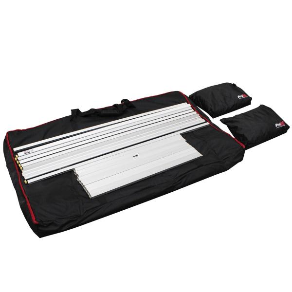 ProX XF-5X3048S 5 Panel DJ Facade (silver) | IDJNOW