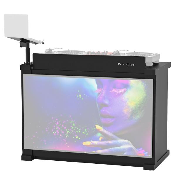ProX XF-HUMPTER B3 BLK Black Finish DJ Facade Frontboard Table Workstation TV