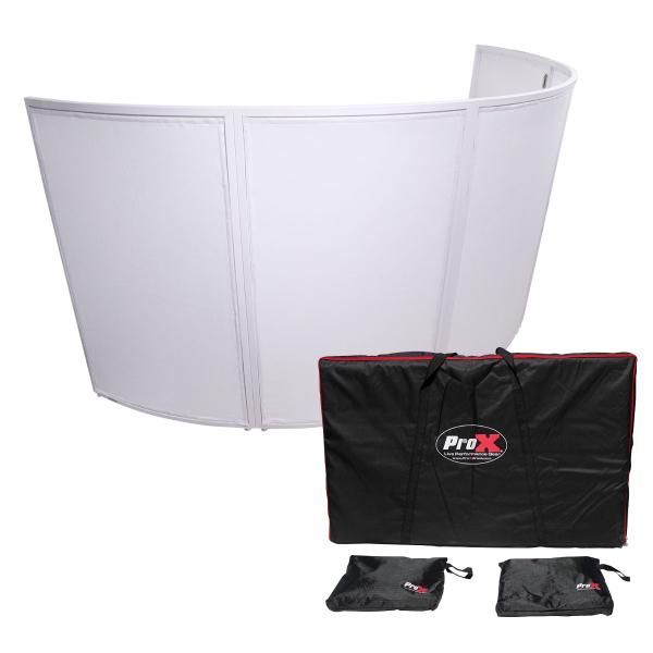 ProX XF-LUNA-WH 5 Panel Curved White Frame Facade | IDJNOW