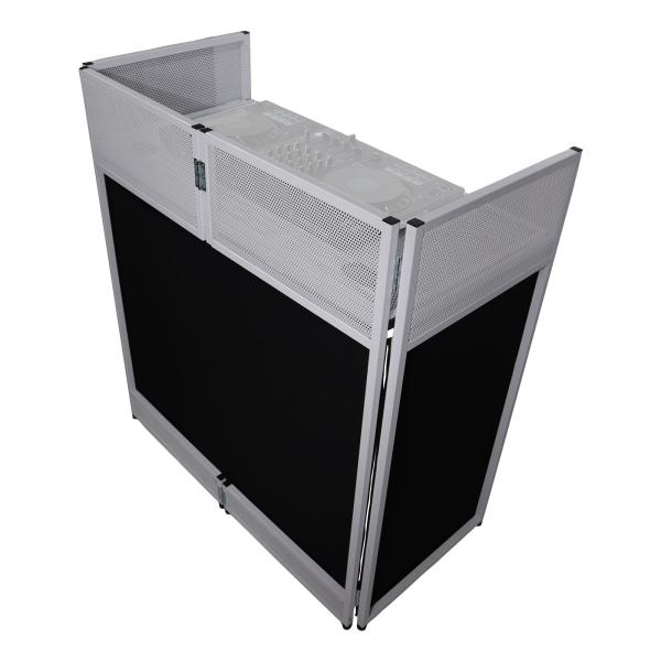 ProX XF-VISTA WH White Booth Facade Table Station | IDJNOW