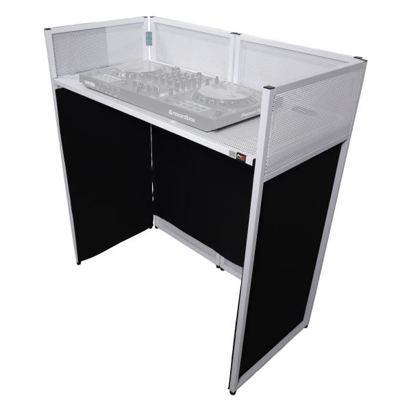 ProX XF-VISTA WH White Booth Facade Table Station | IDJNOW