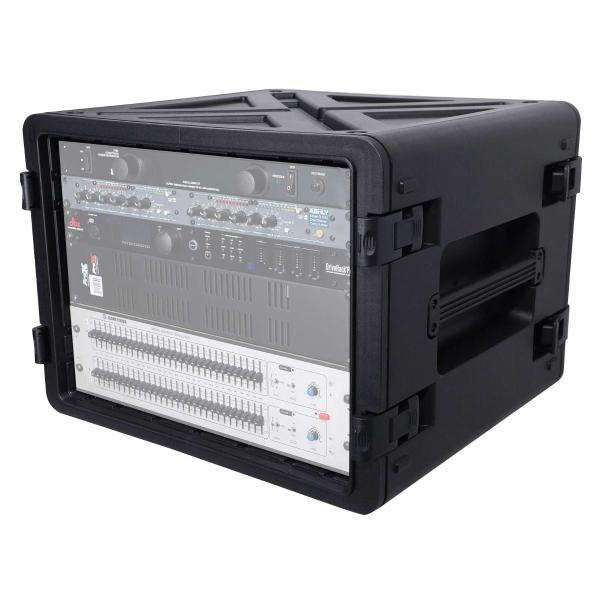 ProX XM-8U UltronX Watertight 8U Rack Space Molded Plastic Case
