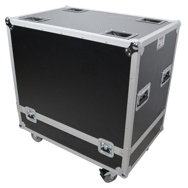 ProX XS-322127SPW Universal Line Array Speaker Flight Case with Caster Wheels Closed Angle 1