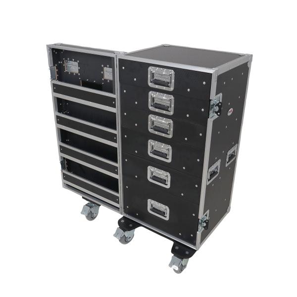 ProX XS-6DTWPULZAR Pro 6 Utility Drawer Workbox Flight Case