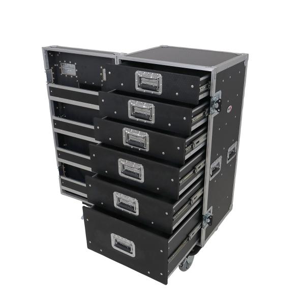 ProX XS-6DTWPULZAR Pro 6 Utility Drawer Workbox ATA Flight Style Case