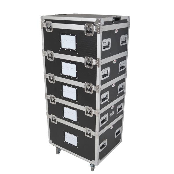 ProX XS-UTL2430TIER5 5 Tier TruckPax Utility Flight Case with Dividers Left