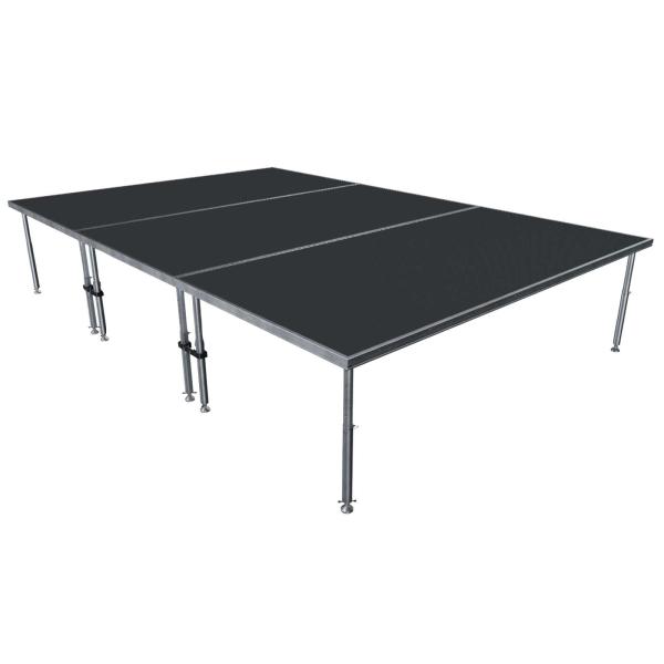 ProX StageQ 8' x 12' 3-Stage with Adjustable Legs | IDJNOW