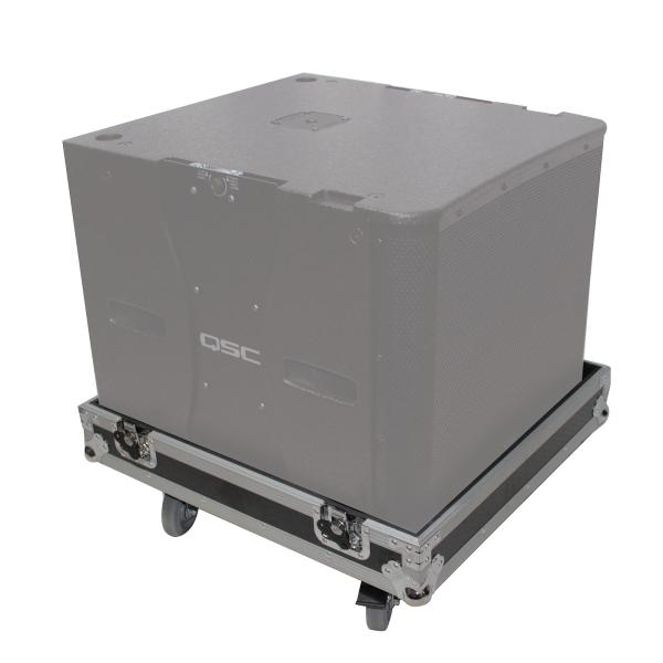 ProX X-QSC-KLA181 Rolling Speaker Case - Fits (1) QSC KLA181 Side Angle