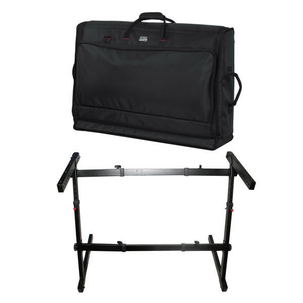 ProX X-ZSTN Fold-able Adjustable Z-Stand with Padded Nylon Carry Bag Package