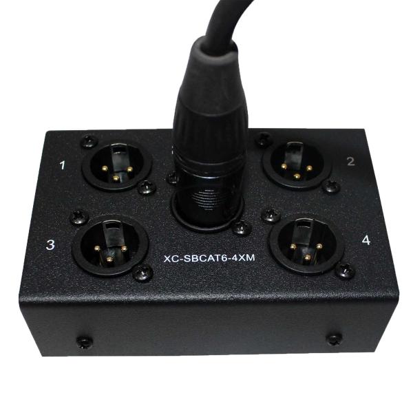 ProX XC-SBCAT6-4XM CAT-6 Portable XLR Snake Box | IDJNOW
