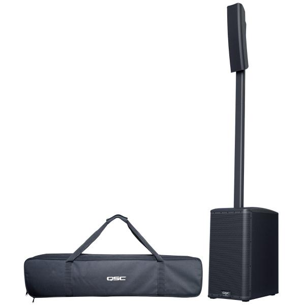 QSC KC12-BK 3000W Active 3-Way Column Loudspeaker System - Black Main