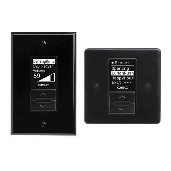 QSC MP-MFC-BK Wall Mount Controller for MP-M Zone Mixers - Black