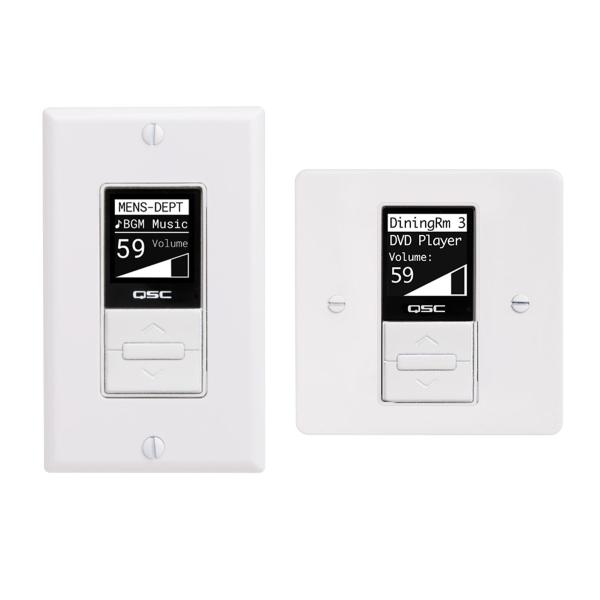 QSC MP-MFC-WH Wall Mount Controller for MP-M Zone Mixers - White