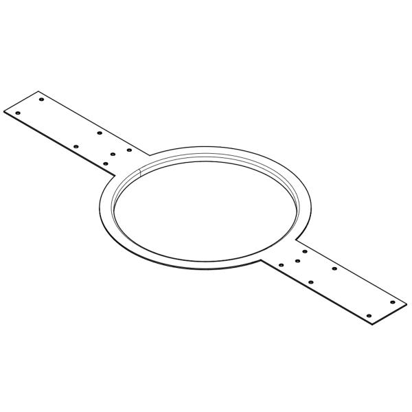 QSC AC-MR6 AcousticCoverage Series Flanged Mud Ring Bracket 