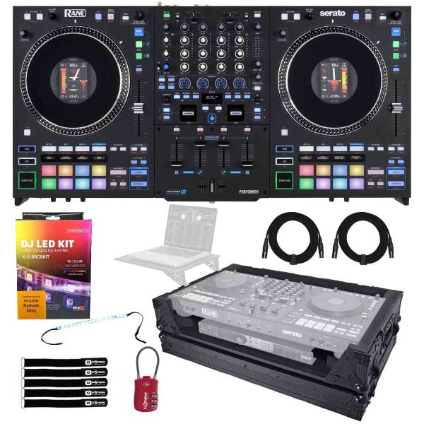 Rane-PERFORMER-4-Channel-Motorized-Controller-with-Black-Rolling-Case