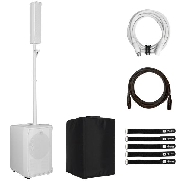 RCF Evox J8-W Active White Array with Subwoofer Cover | IDJNOW
