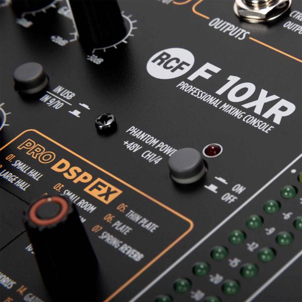 RCF F10-XR 10 Channel Mixer with FX and Recording | IDJNOW