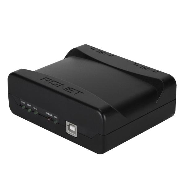 RCF RDNET Control 2 Interface (2 Channel, 36 Units per Channel) Left