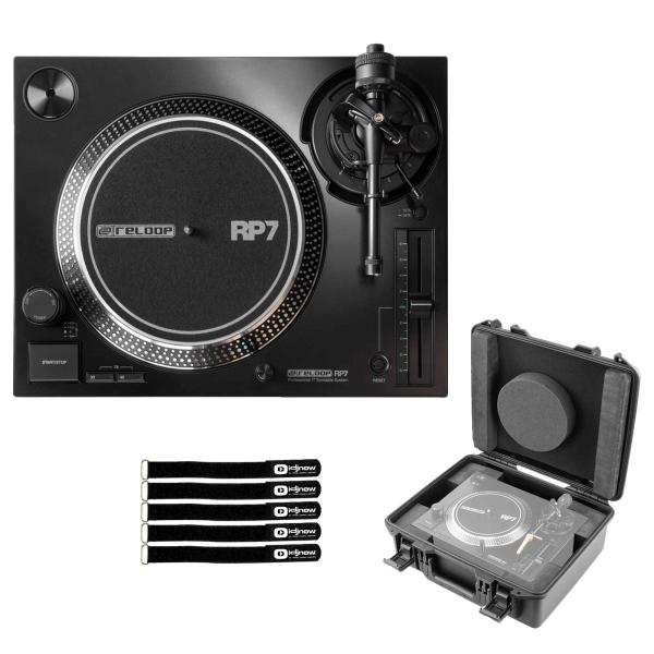 Reloop RP-7 Professional 7" DJ Turntable System with Case Package