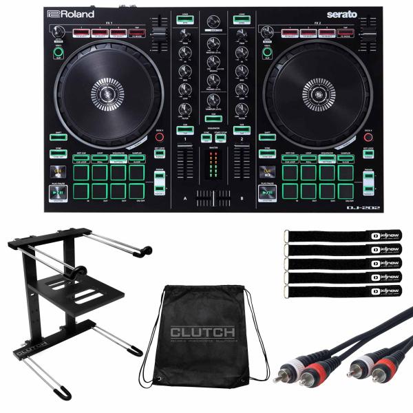 Roland DJ-202 【SeratoDJLite対応DJコントローラー】 Roland DJ-202 Serato DJ Lite Controller with Laptop Stand | IDJNOW