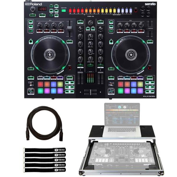 Roland DJ-505 Serato DJ Controller with Odyssey Flight Ready Case Package