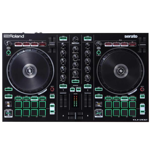 Roland DJ-202 DJ Controller with Bag & Headphones Package | IDJNOW