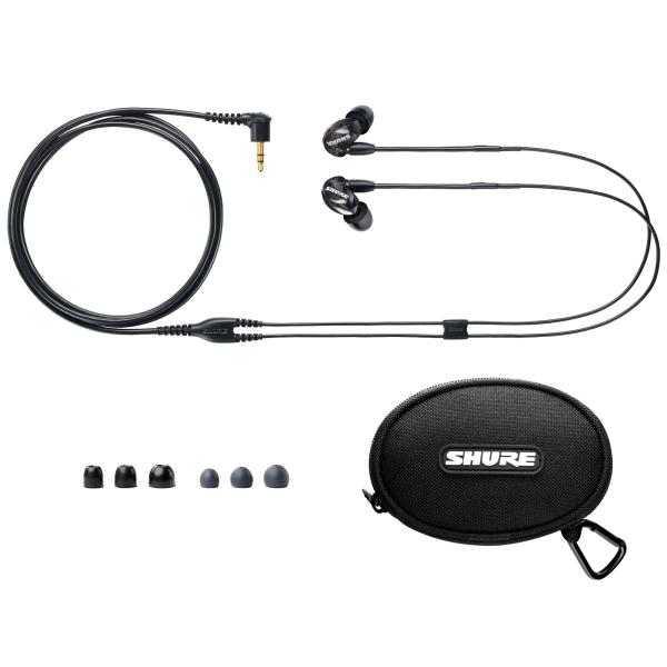 Shure SE215-K Sound Isolating In-Ear Stereo Earphones with Dynamic MicroDriver in Black