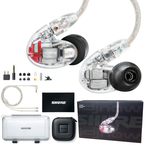 Shure SE846-CL Sound Isolating Headphones with Quad HiDef MicroDrivers