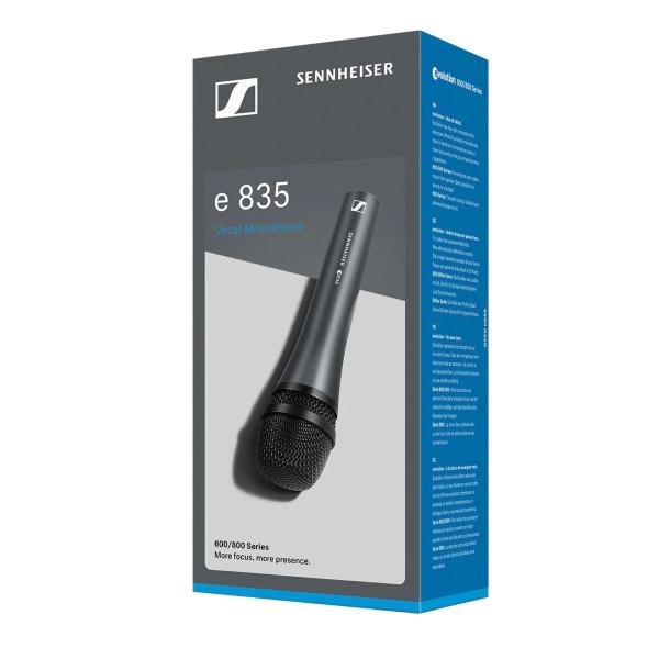 Sennheiser 3-PACK e 835 Microphone Set with Stands Package