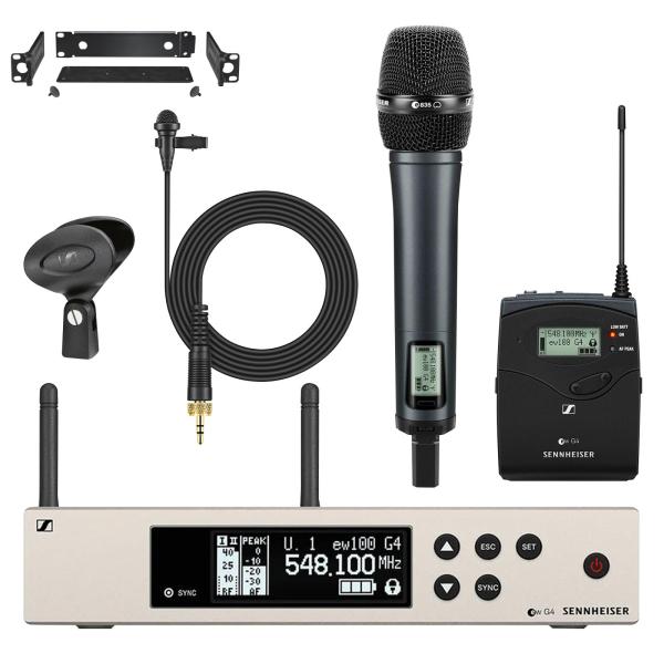 Sennheiser EW 100 G4-ME2/835-S-A Wireless Lavalier/Vocal Combo System