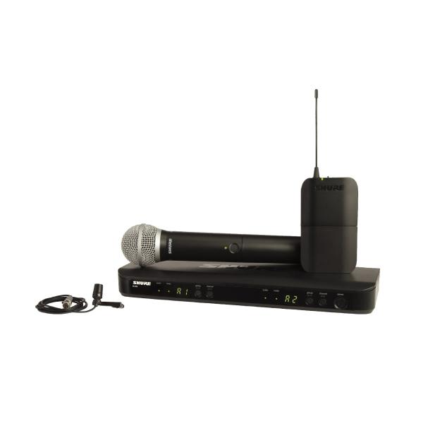 Shure BLX1288/CVL-H11 Wireless Combo System with PG58 Handheld