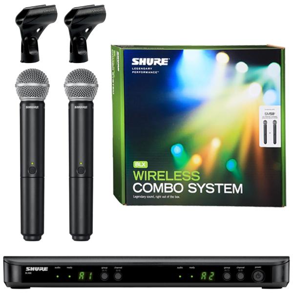 Shure BLX288/SM58 Wireless Dual System (J11 Band) | IDJNOW