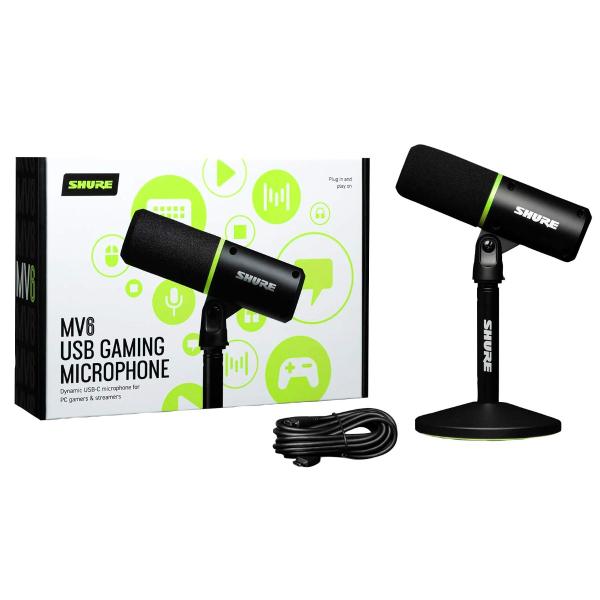 配信機器・PA機器・レコーディング機器 Shure MV6 USB Gaming Microphone Shure MV6 USB Gaming Microphone | Sweetwater