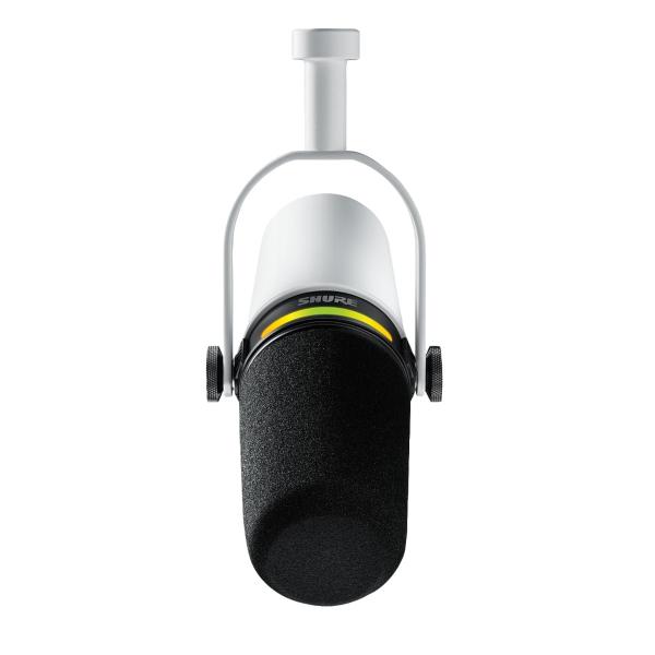 Shure MV7+-W XLR/USB Speech Microphone - White | IDJNOW