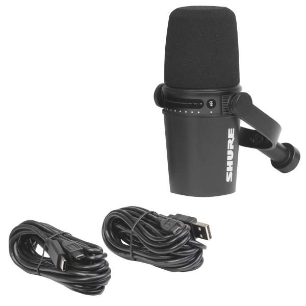 Shure MV7 Podcast Microphone in Black | IDJNOW