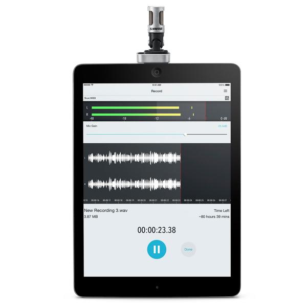 Shure MV88 iOS Digital Stereo Condenser Microphone | IDJNOW