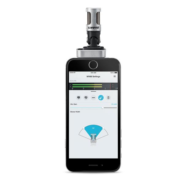 Shure MV88 iOS Digital Stereo Condenser Microphone | IDJNOW