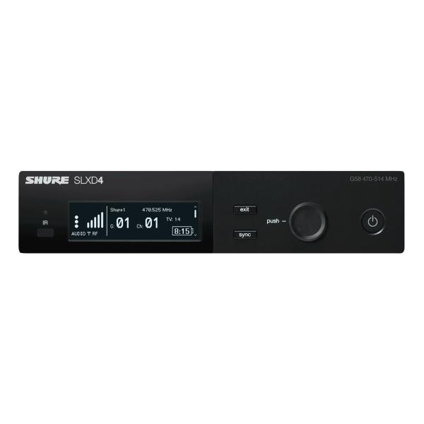 Shure SLXD4=-J52 Digital Wireless Receiver (Frequency Band: J52)