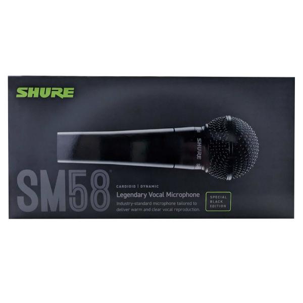 Shure SM58-BLK Dynamic Vocal Microphone in Black | IDJNOW